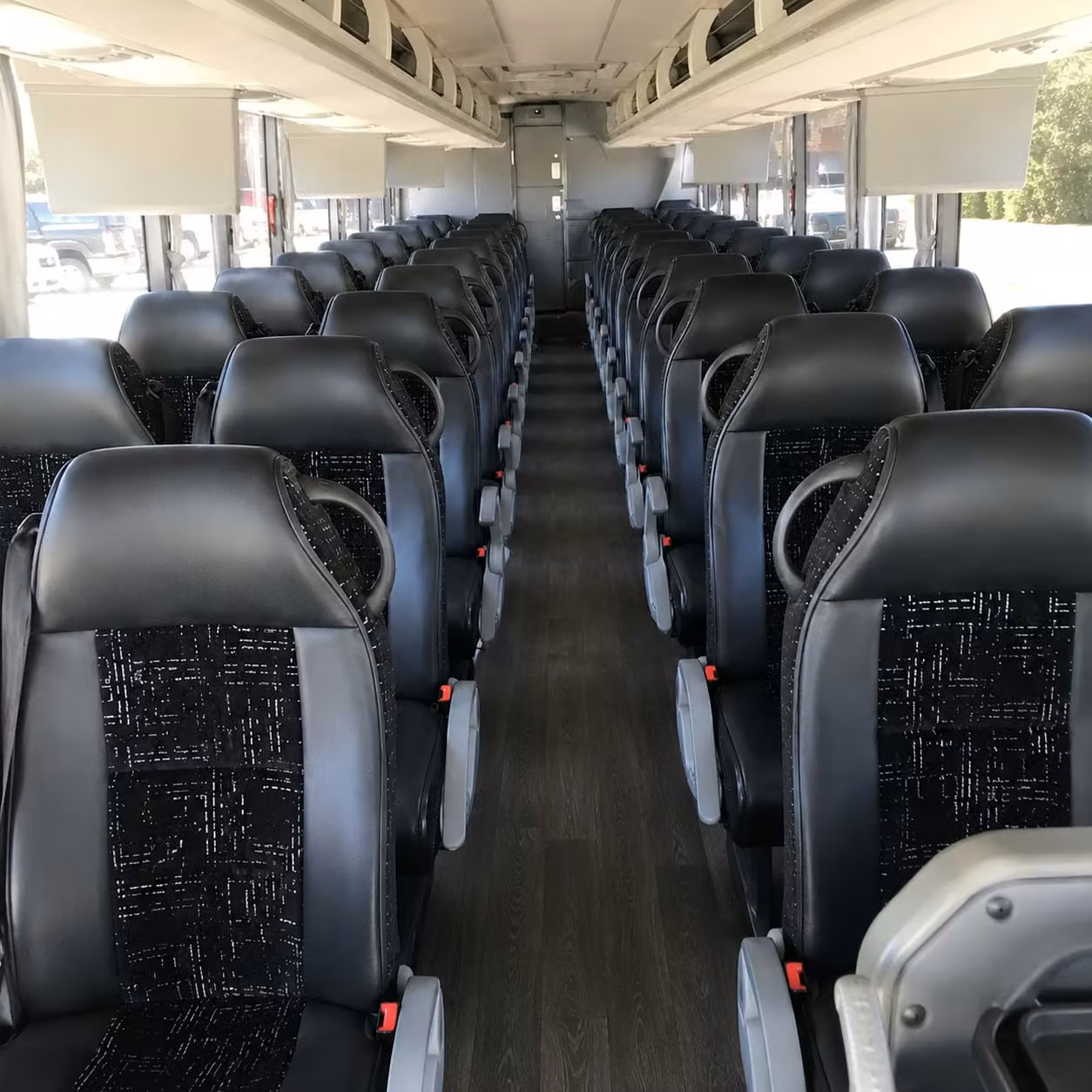 detroit charter bus interior
