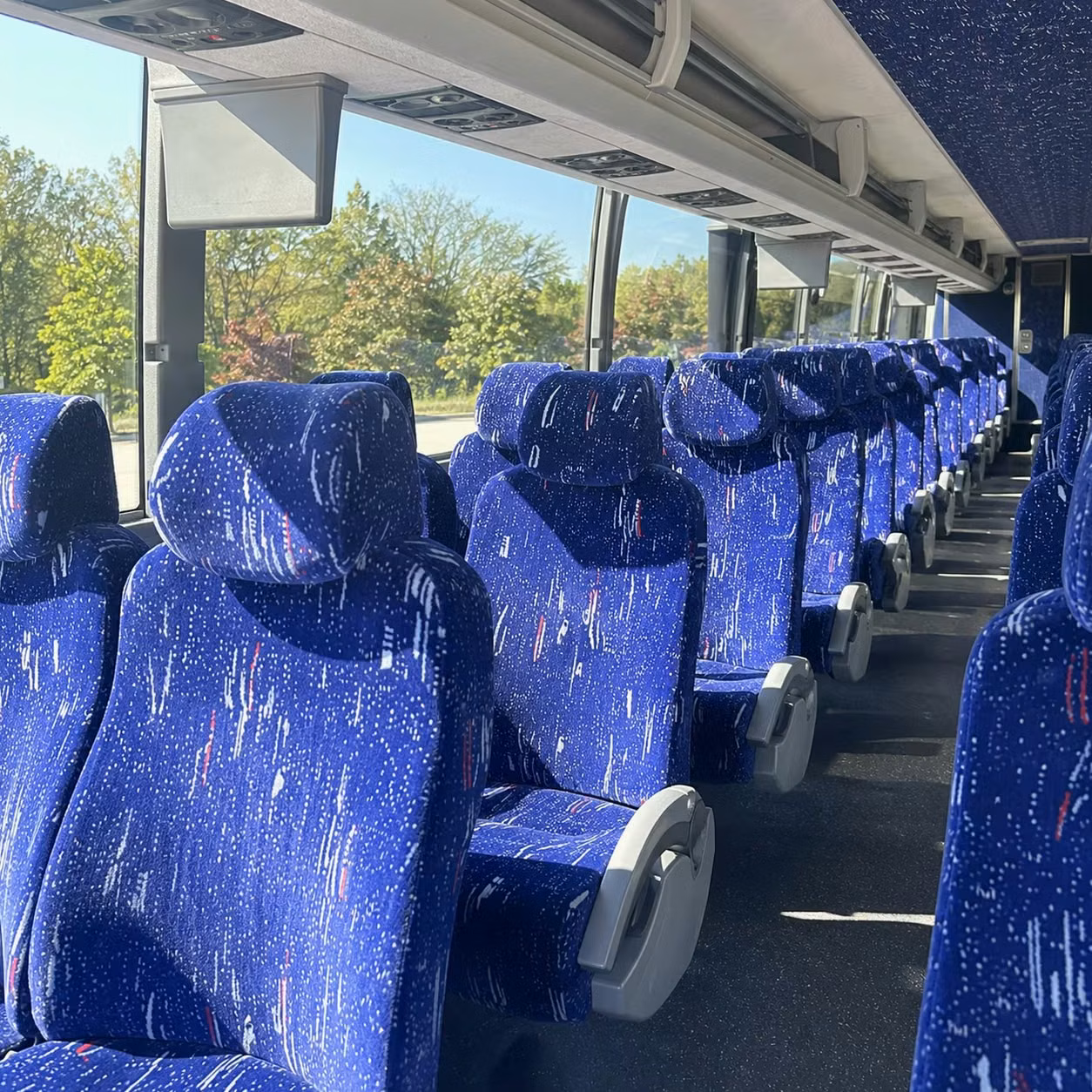detroit charter bus rental inside