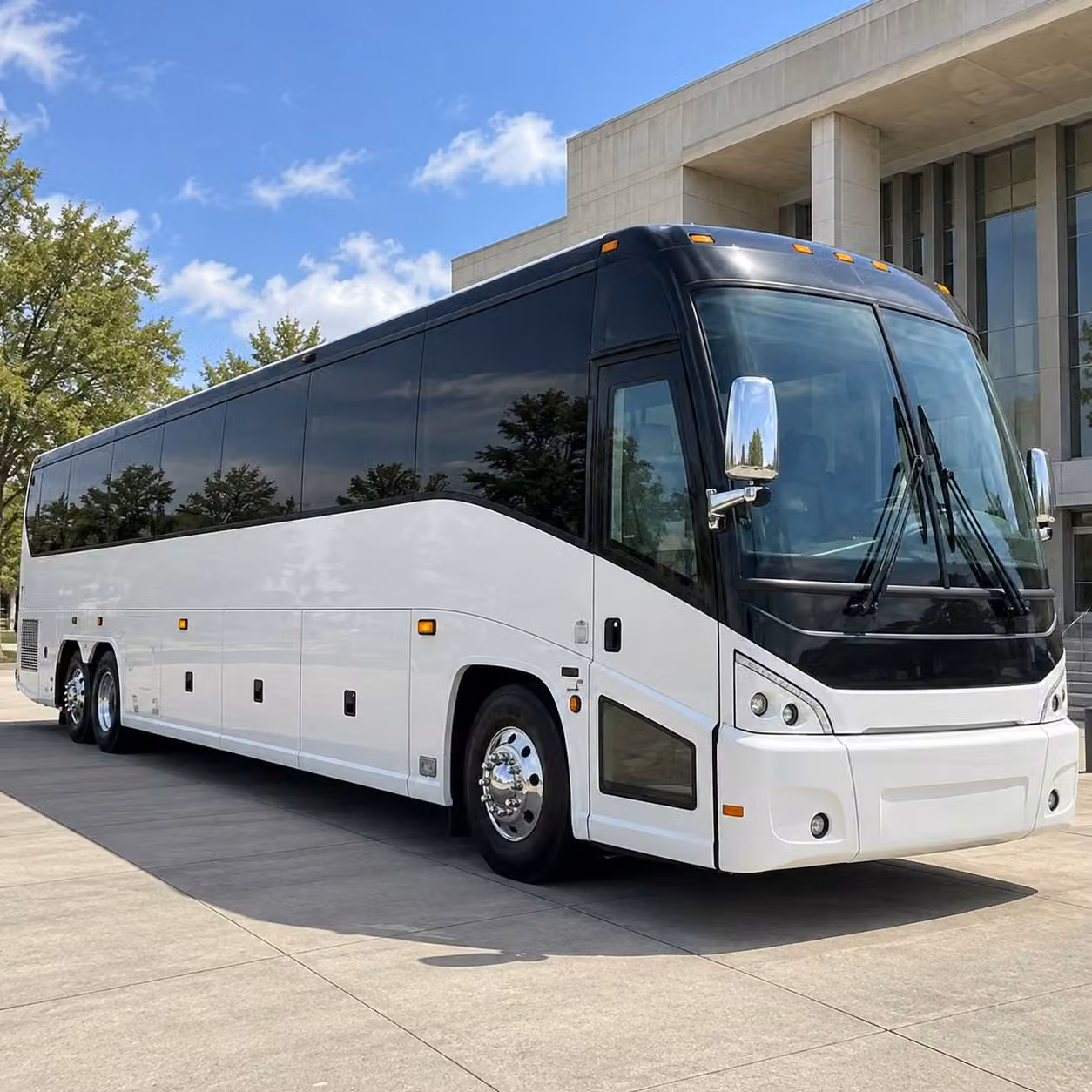 sports team fan charter bus rentals in detroit